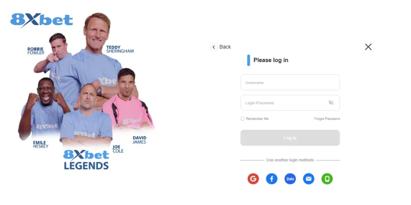 Hướng dẫn đăng ký & đăng nhập vào nhà cái 8xbet